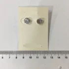 Cz Earring Cz Earring 8MM ROUND CZ 6 Prong Stud Earring For Women Jewelry Decoration