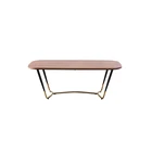 Table Dining Table With Green Light Tempered Glasses Table Top Golden Chromed Steel Tube Legs.