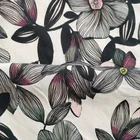 Printed Printed High Quality Light Weight 100% Woven Cotton Shiny Satin Fabric Digital Printed For Dress