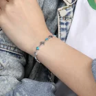 Bracelet Jewelry Charm Woman Bangle Fashion For Party TRENDY 925 Sterling Silver Opal Bracelet Gift