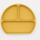 Plate Baby Silicone Plate Dinner Food Placemat Toddler Kids Baby Dishes Strong Divider Silicone Suction Plate