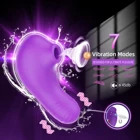Sex Sunfoo Clitoris Sucking Vibrator Vaginal Nipple Clit Sucker Vibrator Vagina Silicone Sex Toy Vibrator Sucking
