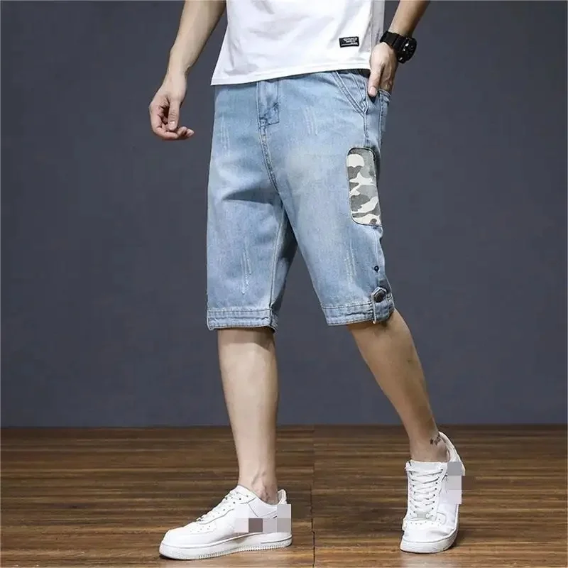 New Arrival For Men 2024 New Style Wholesale Summer Shorts Straight Casual Jeans Half Cargo Pants Men