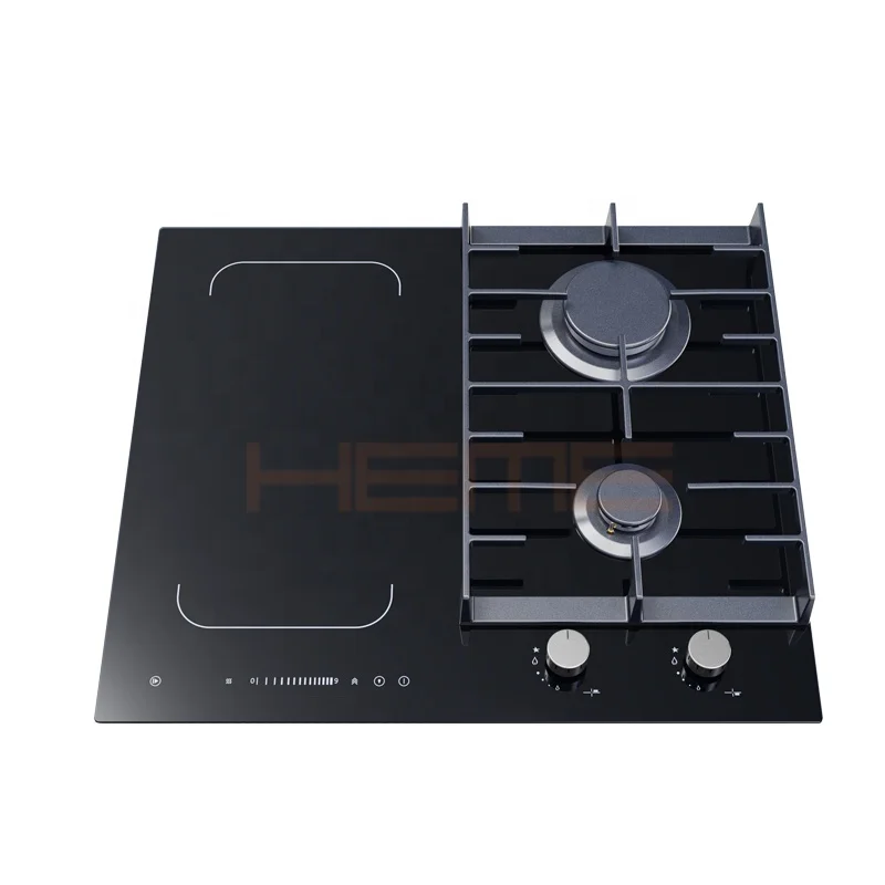 dual gas and electric hobs