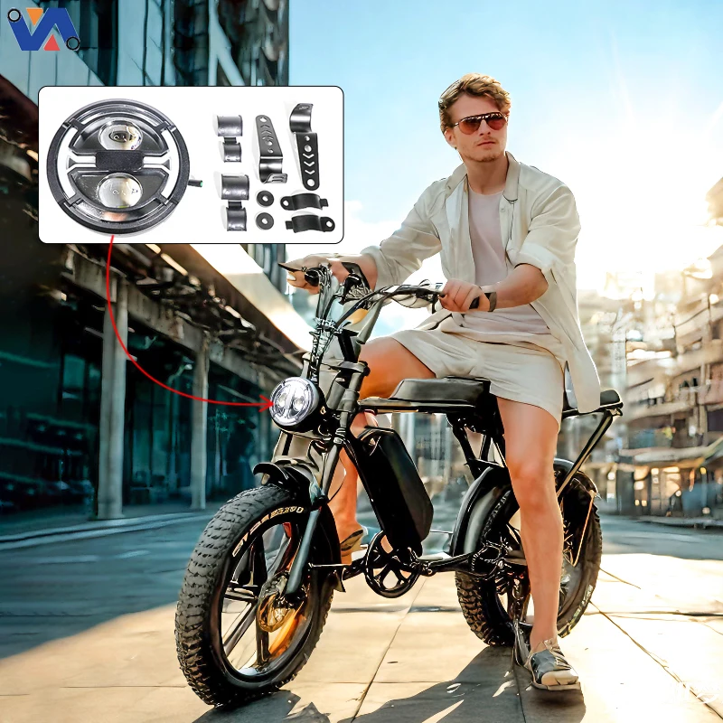 product new image original front light for ouxi v8 electric bike conversion kit bicycle lighting turn signals electric bicycle part-4