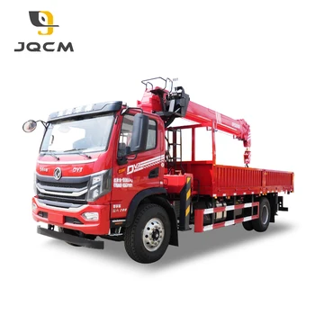 JQCM TRUCK MADE CHIAN factory ISUZU 4X2 Straight Arm Telescopic Boom 8 ton Hydraulic crane for truck