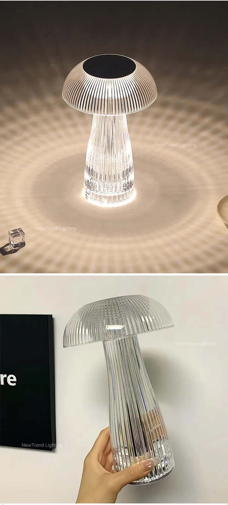 dxzp07 contemporary indoor decoration jellyfish night light home bar party dimming modern led rechargeable table lamp-2