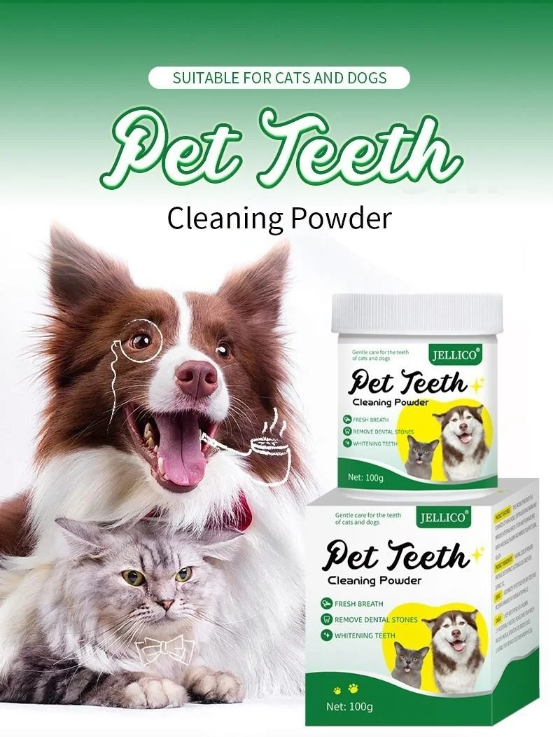New Pet Dental Powder for Cats and Dogs to Remove Bad Breath Pet Oral Care Dry Cleaning Powder Pet Products details