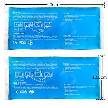 Pain/fever/bruise relief hot cold therapy PE gel ice pack