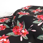 Spandex Accept Custom Fashion Tropical Style Monstera Leaf Digital Printing Polyester Spandex Woven Fabric For Garment