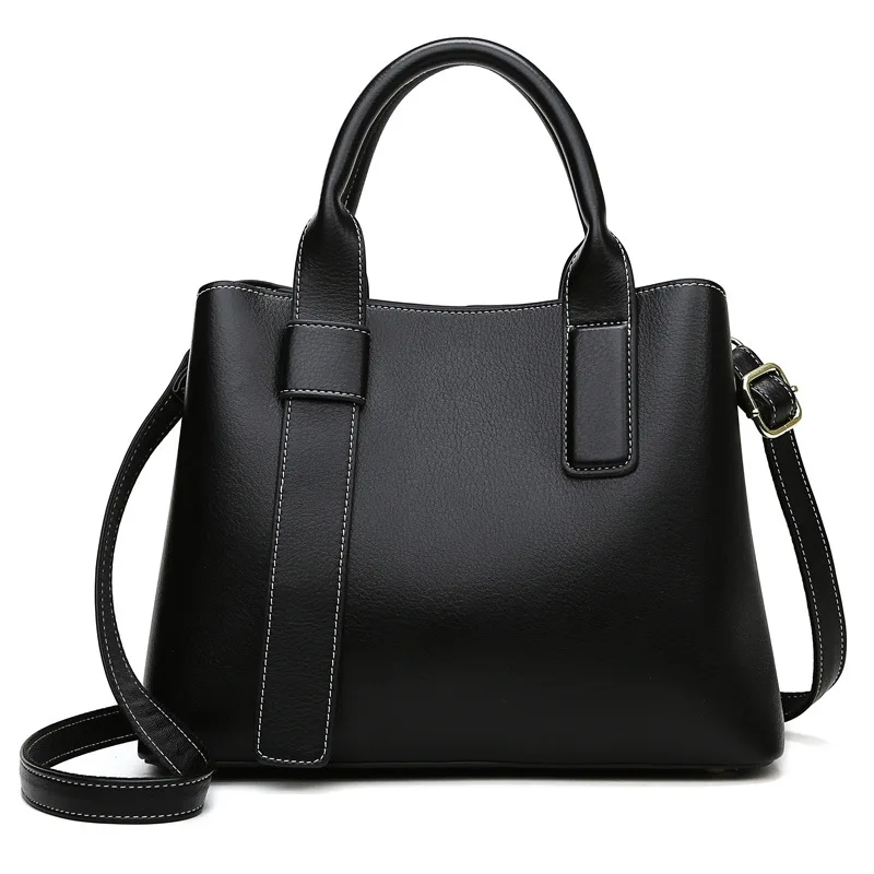 Women  Trendy Soft Leather Letter Shoulder Hand Bags Ladies Large Shoulder Bag Messenger Handbag For Women