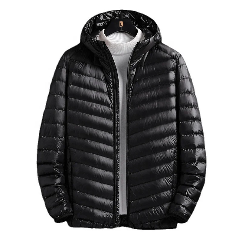 Men's Lightweight Packable Down Jacket Breathable Puffy Coat Water-resistant Top Quality Male Puffer Jacket Winter Jacket Casual