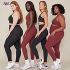 Breathable 2022 Custom Logo High Waist Fitness Suits Women Big Plus Size Yoga Sets