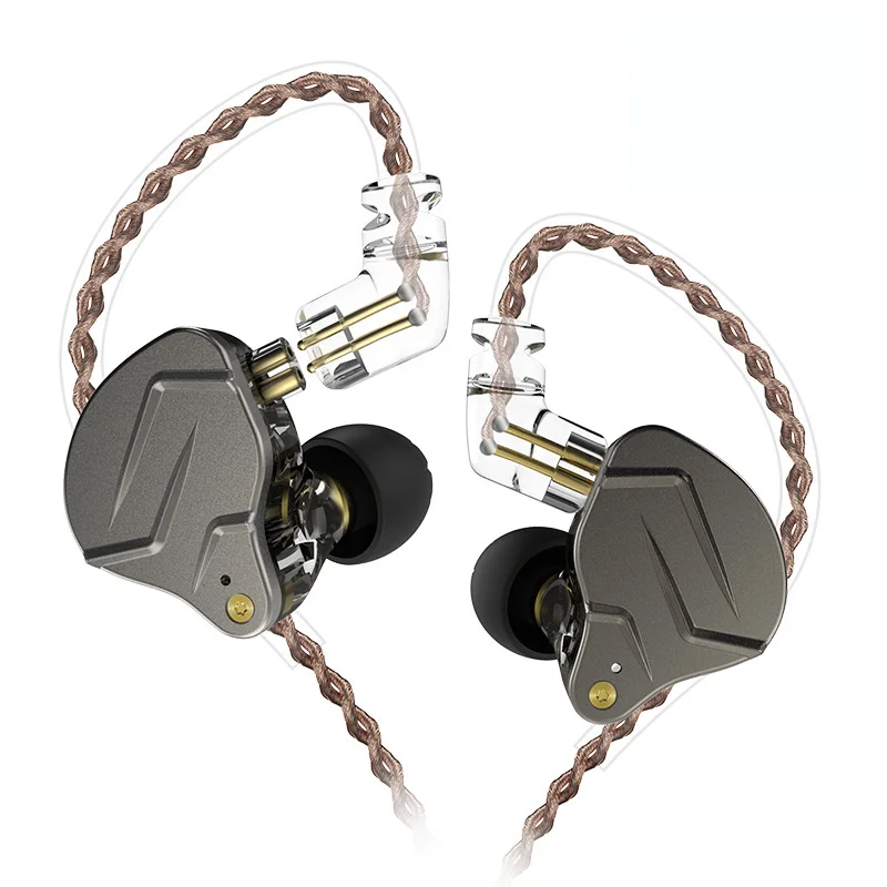 KZ ZSN Pro Metal Headset 1BA+1DD Hybrid Technology Wired Headphones 3.5mm In-Ear Monitor Sport HiFi Earbuds Earphone