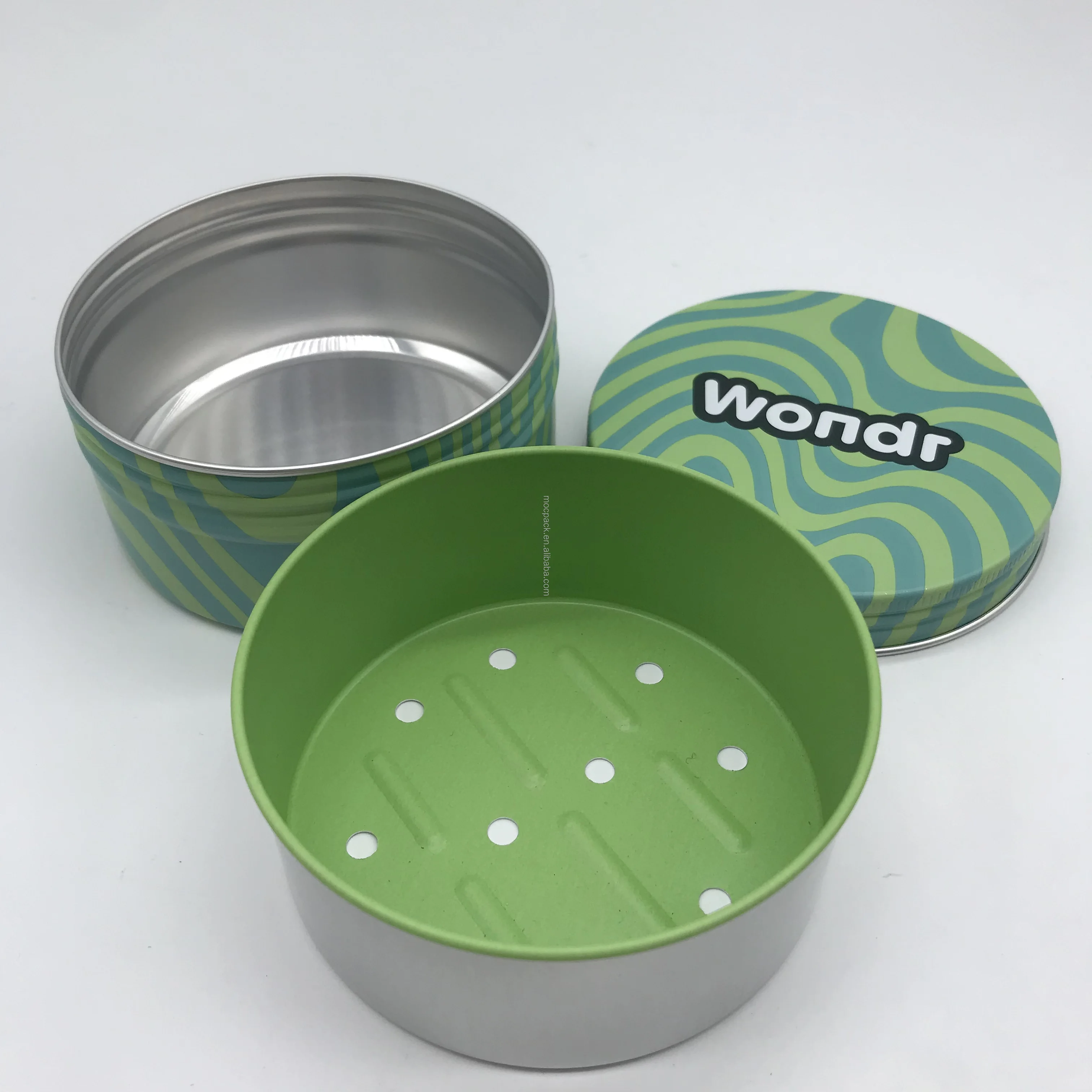 product factory direct sale round metal packaging container aluminum jar travel soap can 150ml-27