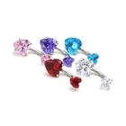 Belly Rings 316l Surgical Stainless Steel Body Piercing Navel Heart Belly Button Rings