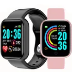 Phone D20 Smart Watch Men Women For Android IOS Phone Waterproof Heat Rate Tracker Aluminum Case