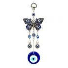 Evil Eye Turkish Blue Evil Eye With Butterfly Hanging Decoration Ornament