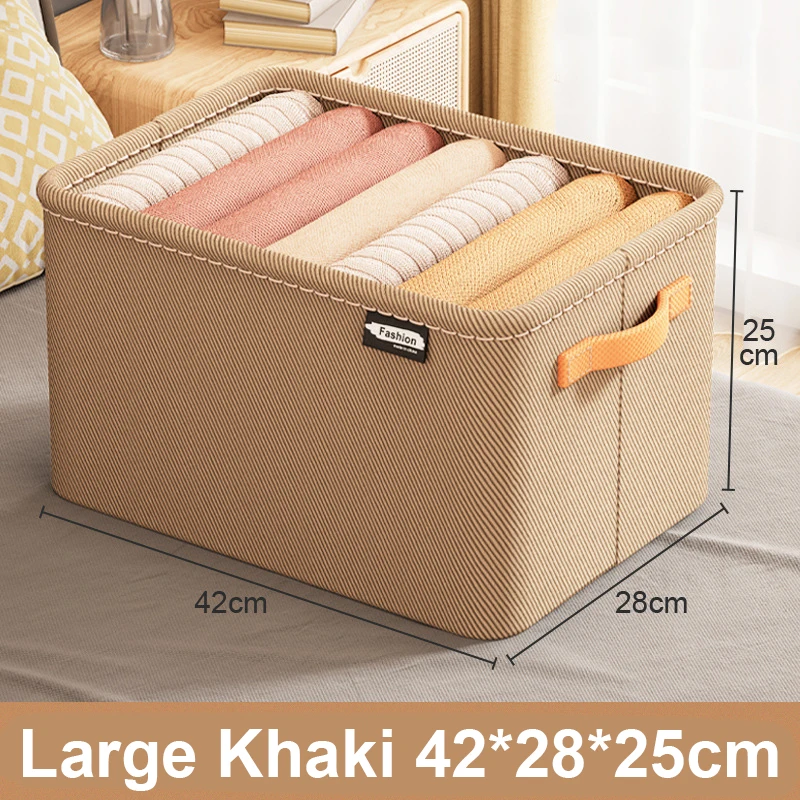 2024 Foldable Clothing Bins For Shelves Fabric Storage Boxes Foldable Underwear Drawer Organizers For Drawer