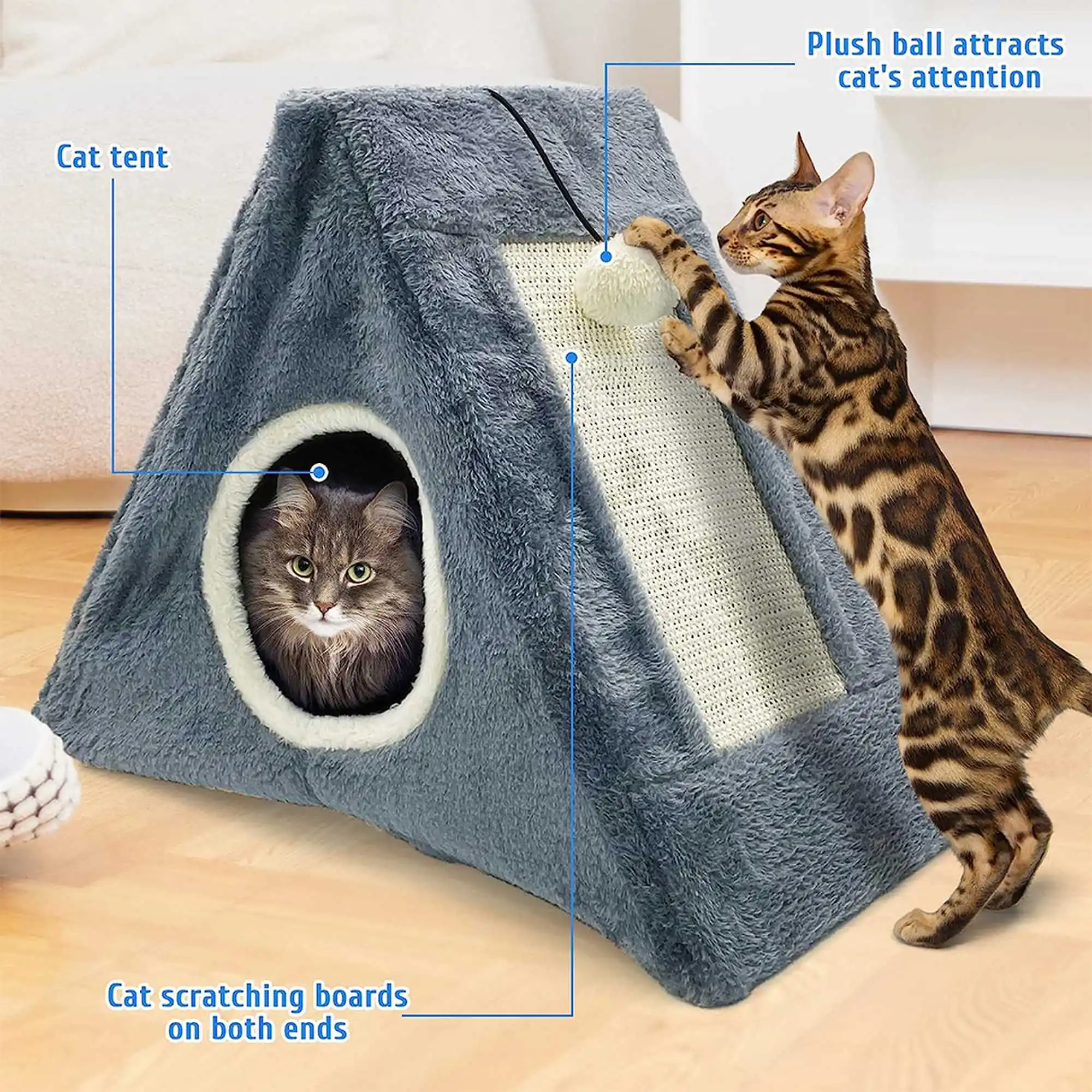 Wholesale Customized Design Large Cat Tree Scratcher House Cat Scratcher Bucket Cat Furniture