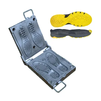 rubber sole mold maker RISVINCI custom design silicone rubber shoe sole mould aluminum molds for the TR sole