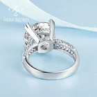 Ring With Cz Ring Factory Wholesale Elegant Round Cut Diamond Ring Women Jewelry With CVD CZ Moissanite