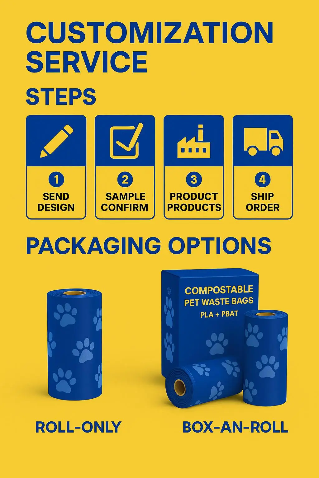 Eco-friendly Compostable Poop Bags on a Roll for Dogs Biodegradable Dog Poop Bag - detail 11