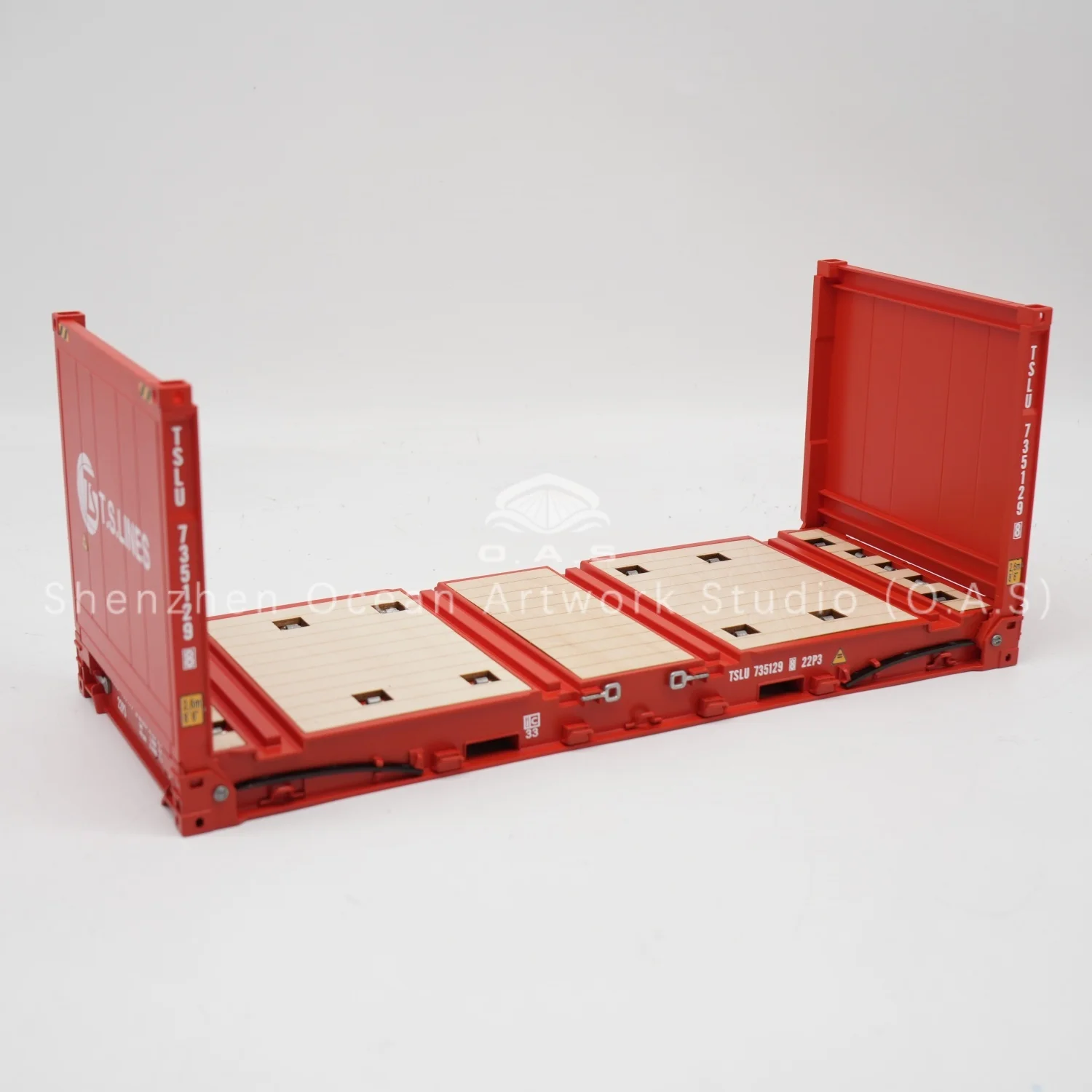 loas container model factory customized scale120 plastic crafts shipping boxes ts lines flat rack container model-9