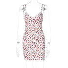 2021 Wholesale New Spring Sexy Women V Collar Lace Halter Belt Printing Dress