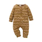 2022 New Kids Clother Custom Spring And Autumn 100% Cotton Knit Long Sleeve Baby Romper