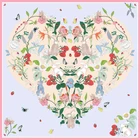 Scarf Fashion Custom Printing Elegant Floral Silk Scarf Square 100% Silk Scarves For Woman