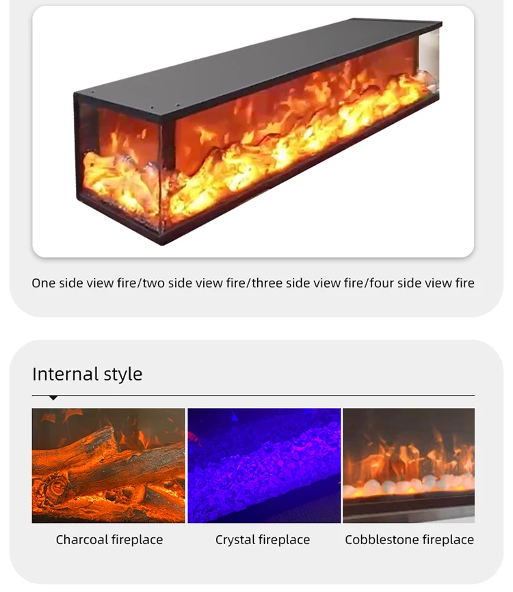 Electric Fireplace, Wall, 750 - detail 10