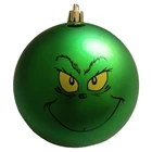 Custom LOGO Christmas Ball OEM Design Ornaments Plastic Christmas Logo Ball With Names