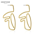 Abstract Geometric Wire Fun Statement Aesthetic Art Jewelry Earrings For Girls Teens Women
