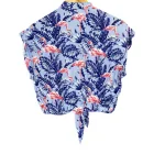 Shirt Holiday Casual Beach Floral Button Up Women Hawaiian Blouse Cut Tie Front Hawaiian Shirt