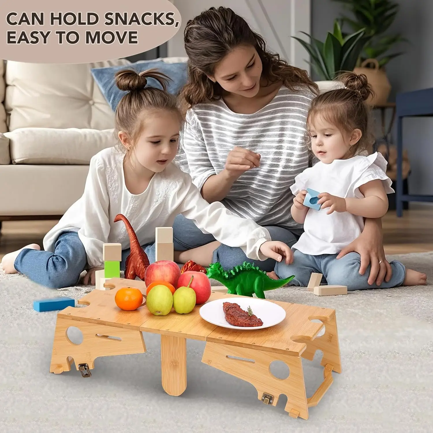 product bamboo fruit basket versatile kitchen storage rack that can be transformed for countertop or floor table use-8