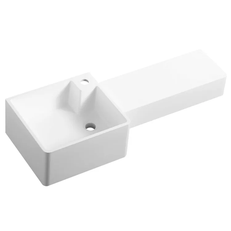 Tarpul New Design Sanitary Ware Artificial Stone Solid Surface Counter Top Vanity Basin Tops Wash Hand Bathroom Basins Sink factory