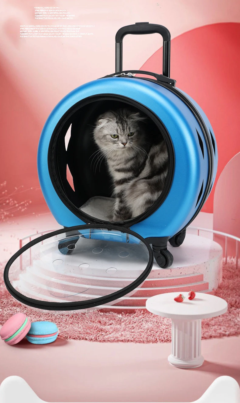 Wholesale 2023 New Design Luxury Pet Trolley Bag Portable Cat Bag Dogs