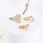 Heart Heart New Wholesale Stainless Steel Heart Star Face Clip On Non Piercing Woman Nose Ring