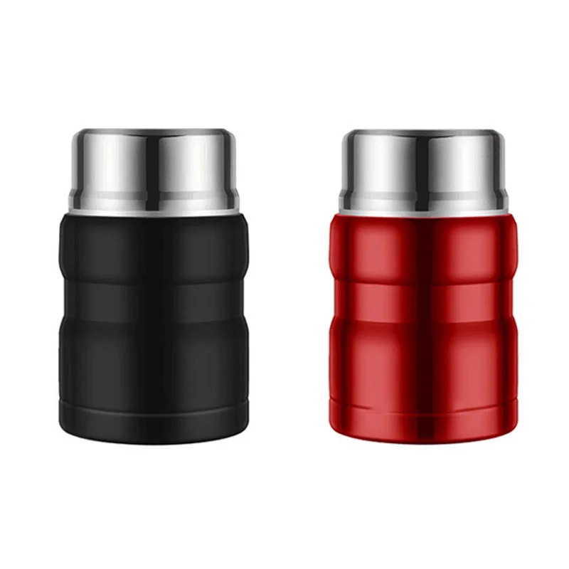 500ml 750ml Stainless Steel Double Wall Vacuum Insulated Thermal Container Flask Lunch Box Food Jar