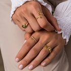 Women Ring Rings Silver Woman Ring S925 Sterling Silver Luxury Glossy Round Eight-pointed Star Women Ring