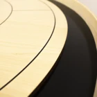 30" Wooden Black Tournament Canada Board Crokinole Game Set