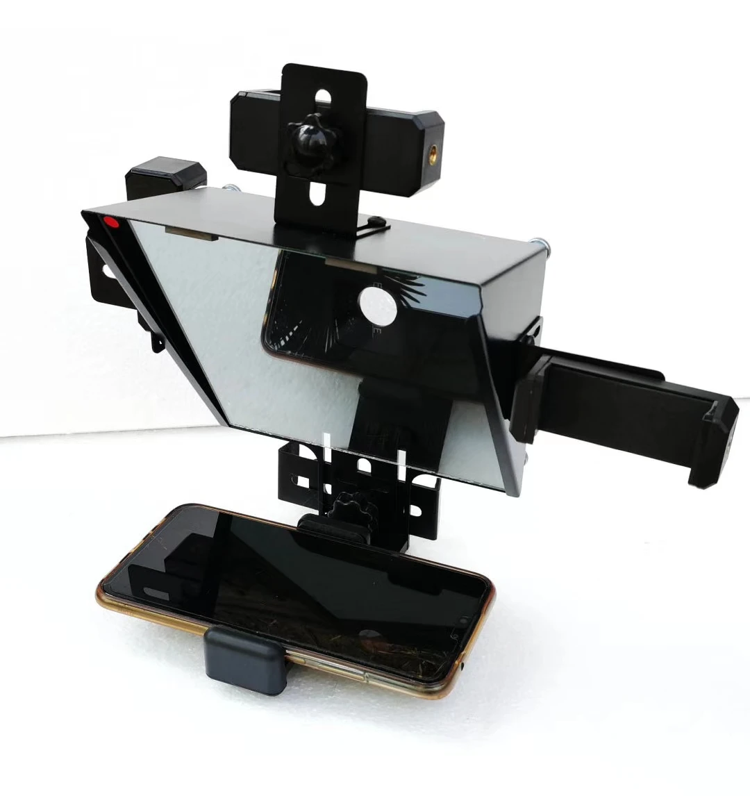 Tv Studio Smartphone Teleprompter For Phone And Dslr Camera Dual