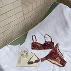 Beachwear Swimsuit Factory Hollow Out Swimwear Customized Print Bikini Lace Up Beachwear And Swimwear