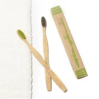 Bamboo Custom Packing Logo Plastic Free Biodegradable Natural Bristles Eco Friendly Hotel Bamboo Toothbrush In Bulk