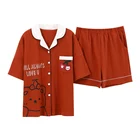Adult Onesie Low Price Pajamas Adult Cartoon Pajamas Thin Woman's Onesie 2 Piece Set