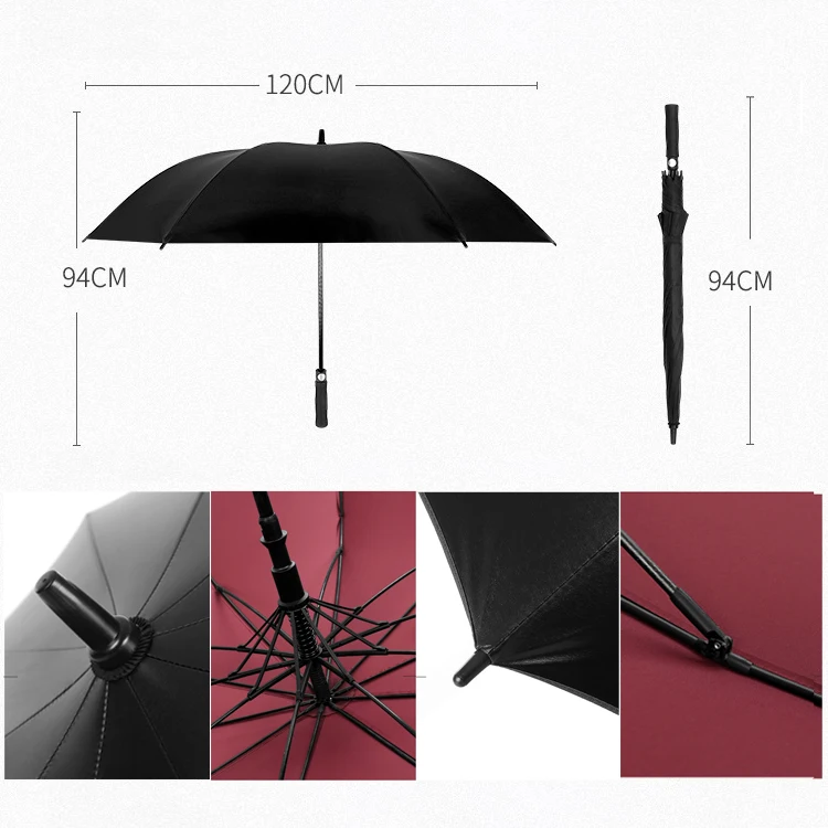 Big  Manufacturer Cheap Chinese Luxury Waterproof Wholesale Promotion Golf 27 Inch Auto Open Umbrella