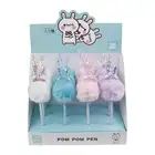 Ball Pen Design Ball Pen Cute Animal Top POM POM Ball Pen For Promotion