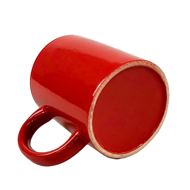 Wholesale Top Grade Sublimation Mug Ceramic Coffee Mug Red Sublimation Mugs with Coating
