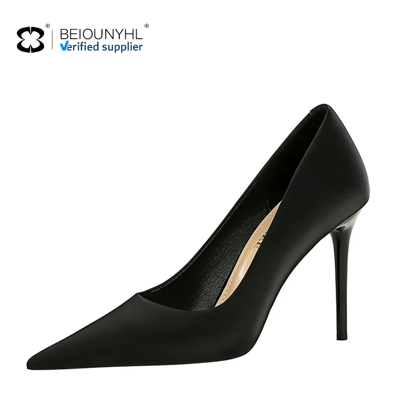 2024 Luxury Sexy Comfortable Trendy Heels Stiletto Dress Shoes New Arrival High Quality Custom Logo Wholesale Pumps For Women